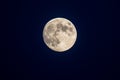 full moon, dark blue sky Royalty Free Stock Photo