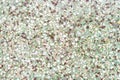 Background green terrazzo.