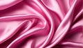 Beautiful background luxury cloth with drapery and wavy folds of pink silk satin material texture. Royalty Free Stock Photo