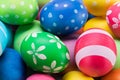 Many colorful easter eggs Royalty Free Stock Photo