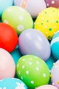 Many colorful easter eggs Royalty Free Stock Photo