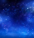 Beautiful starry sky, galactic nebula, space background