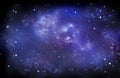 Beautiful starry sky, galactic nebula, space background Royalty Free Stock Photo