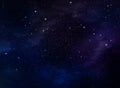 Beautiful starry sky, galactic nebula, space background