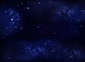 Beautiful starry sky, galactic nebula, space background