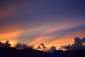 Beautiful background pictures of hill and orange sunlight