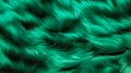 Beautiful background of plush, emerald green velvet fur texture Royalty Free Stock Photo