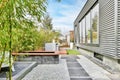 Elegant backyard terrace