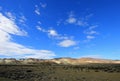 Beautiful badlands in the Chubut valley, Argentina Royalty Free Stock Photo