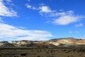 Beautiful badlands in the Chubut valley, Argentina Royalty Free Stock Photo