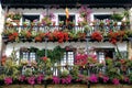 Beautiful balcony with flowers Royalty Free Stock Photo