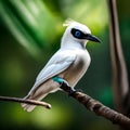 Beautiful Bali starling bird - ai generated image Royalty Free Stock Photo