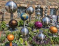 Beautiful ball fountains in different variations