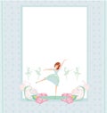 Beautiful ballerina - Abstract card Royalty Free Stock Photo