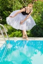 Beautiful ballerina outdoor Royalty Free Stock Photo