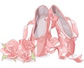 Beautiful ballet slippers