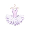 Beautiful ballet tutu on a hanger Royalty Free Stock Photo