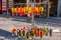 Beautiful ballon gifts for sale at Turkish souvenir shop in Goreme town, cappadocia, Turkey