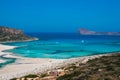 Gramvousa island and Balos Lagoon on Crete Royalty Free Stock Photo