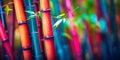 beautiful bamboo garden where spring nature merges with the structure of bamboo . Generative AI Royalty Free Stock Photo