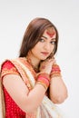 Beautiful Bangali bride Royalty Free Stock Photo