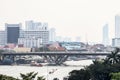 Beautiful Bangkok metropolitan modern cityscape background.