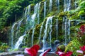 Beautiful Banyu Wana Amertha Waterfall. Buleleng, Bali, Indonesia Royalty Free Stock Photo