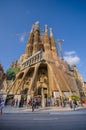 Beautiful Barcelona architecture with european style buildings Royalty Free Stock Photo