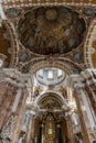 The beautiful Baroque decoration of the Baroque Church of St. James dating from 1717 to 1722. Innsbruck, Austria, Europe