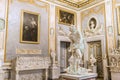 Beautiful baroque sculpture David (by Bernini) at Galleria Borghese.Rome.