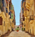 Beautiful Baroque streets of Valletta