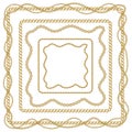 Beautiful baroque striped pattern illustration with golden ribbons and chains.