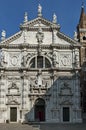 The beautiful baroque style church of San Moise in Venezia, Venice, Italy Royalty Free Stock Photo