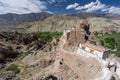 Beautiful Basco monastery, landmark of Leh city, Ladakh,Jammu Kashmir, India Royalty Free Stock Photo