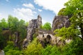 Beautiful Bastei bridge view, Sachsische Schweiz Royalty Free Stock Photo