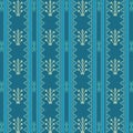 Beautiful Batak Ulos cloth motif with vertical design. Seamless pattern traditional cloth