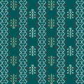 Beautiful Batak Ulos cloth motif with vertical design. Seamless pattern traditional cloth