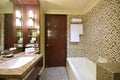 Beautiful Bathroom of a Luxury Hotel Royalty Free Stock Photo