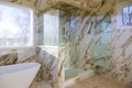 Beautiful bathroom in new home with renovation a luxury bathroom estate home shower