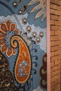 beautiful batik painting on a wall Royalty Free Stock Photo