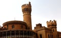 Beautiful battlements of the bangalore palace view. Royalty Free Stock Photo