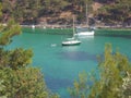 Beautiful bay Aliki on the island of Thasos - Greece