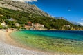 Beautiful bay and beach,Brela,Dalmatia region,Croatia,Europe Royalty Free Stock Photo