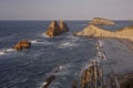 Beautiful bay of Costa Quebrada, Cantabria, Spain Royalty Free Stock Photo