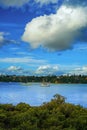 Beautiful bay at Hobsonville Point, Auckland, New Zealand