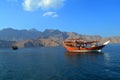 Beautiful bay of Musandam in Oman