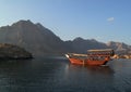 Beautiful bay of Musandam in Oman