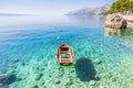 Beautiful bay near Brela town, Makarska riviera, Dalmatia, Croatia