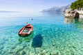 Beautiful bay near Brela town, Makarska riviera, Dalmatia, Croatia