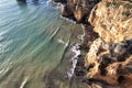 Beautiful bay near Lagos town, Algarve region, Portugal. Sandy beach. Portuguese landmark, popular travel destination Royalty Free Stock Photo